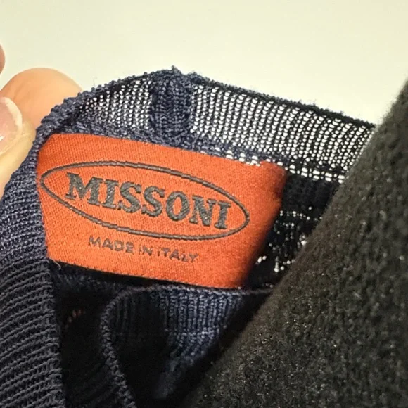 Missoni Navy Textured Knit Tank with Matching Cardigan - Picture 2 of 7